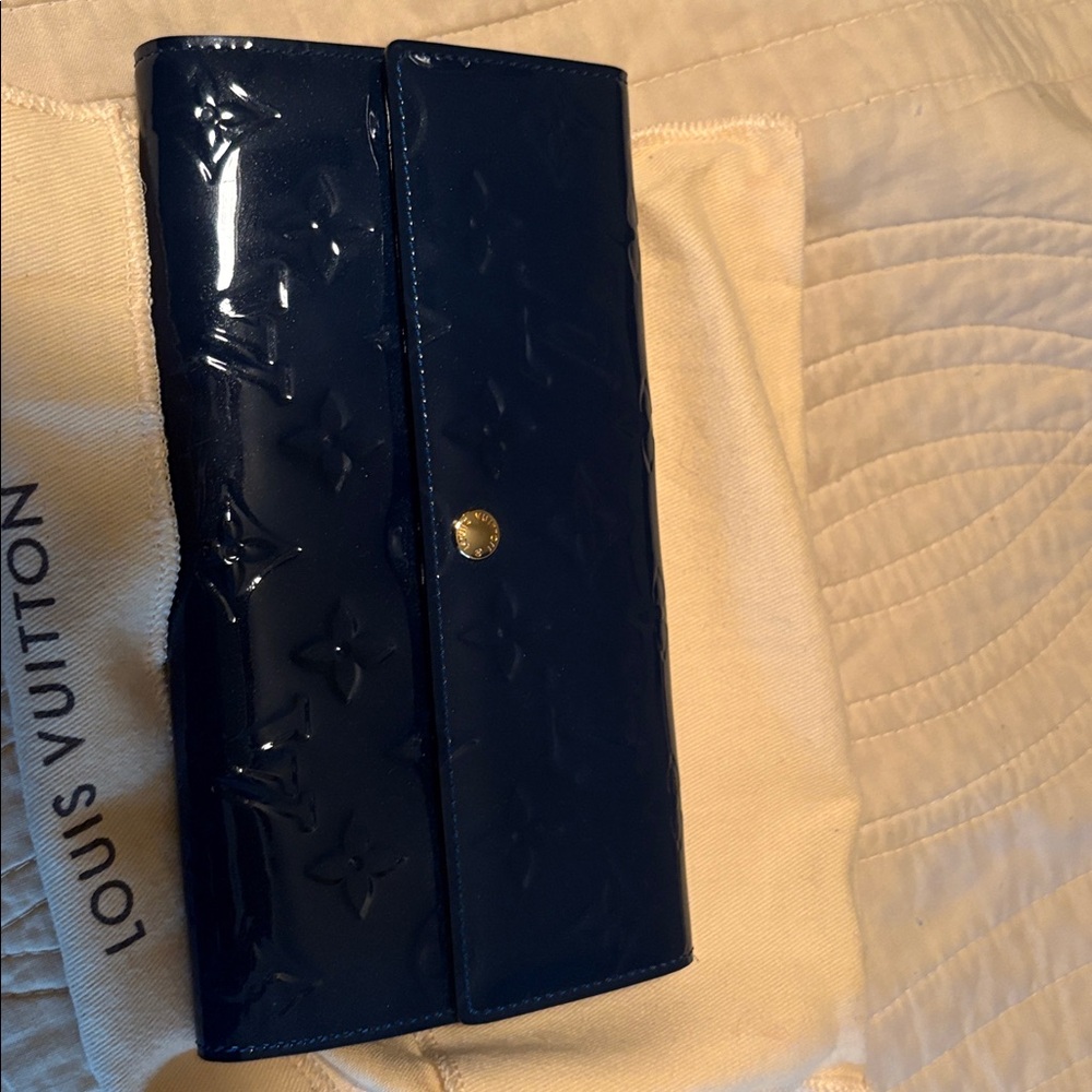 Louis Vuitton Midnight Blue Patent Wallet